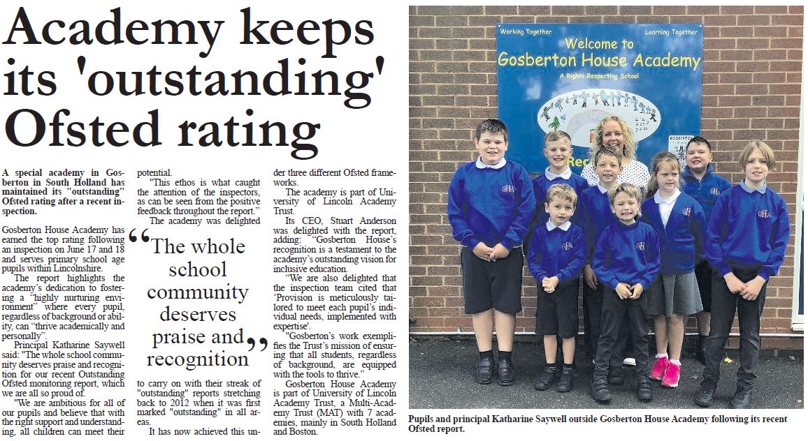 Outstanding Ofsted rating for GHA